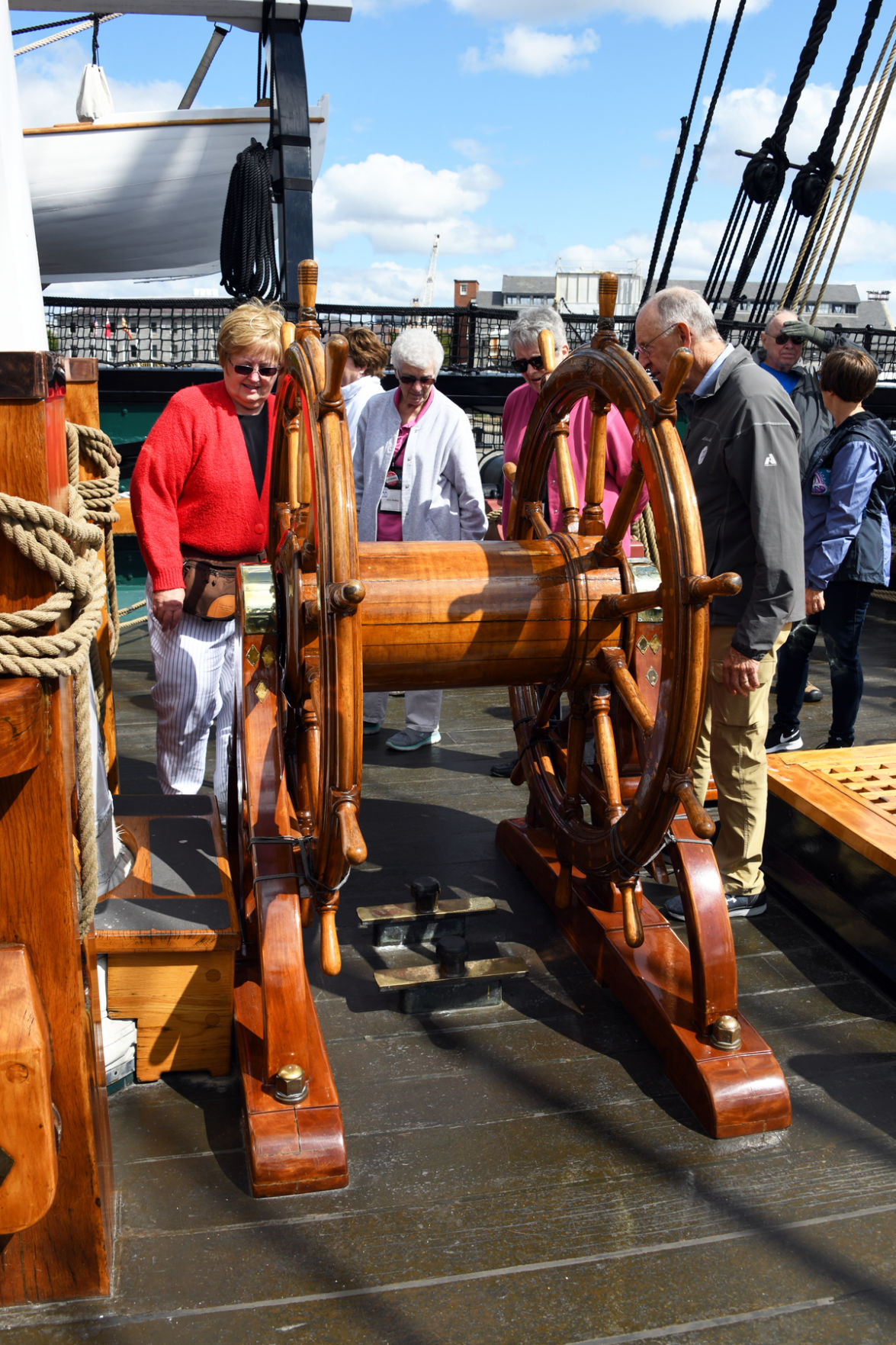 156 Delaine Gocke, Joyce Hamling, Marge Bredow, James Watt explore the USS Constitution.jpg